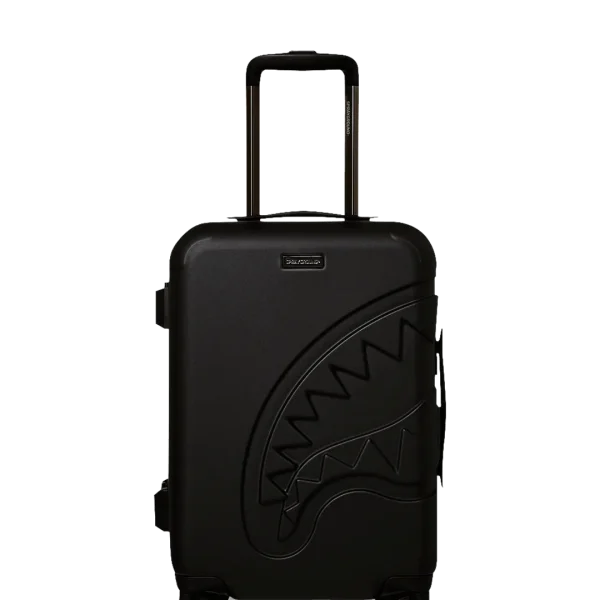 REALITY CHECK SHARKITECTURE CARRY-ON JETBLACK LUGGAGE (GUNMETAL HARDWARE)