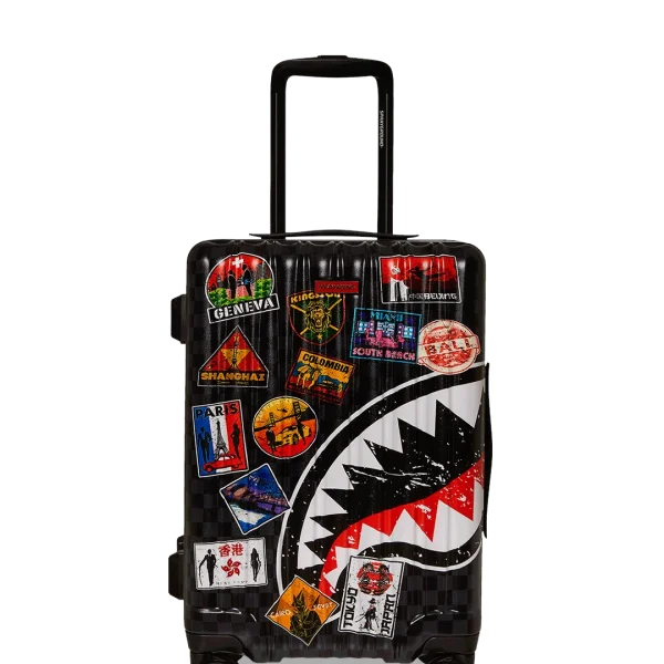 GLOBAL MOGUL UNLIMITED MILES SHARKNAUTICS HARDSHELL CARRY-ON LUGGAGE