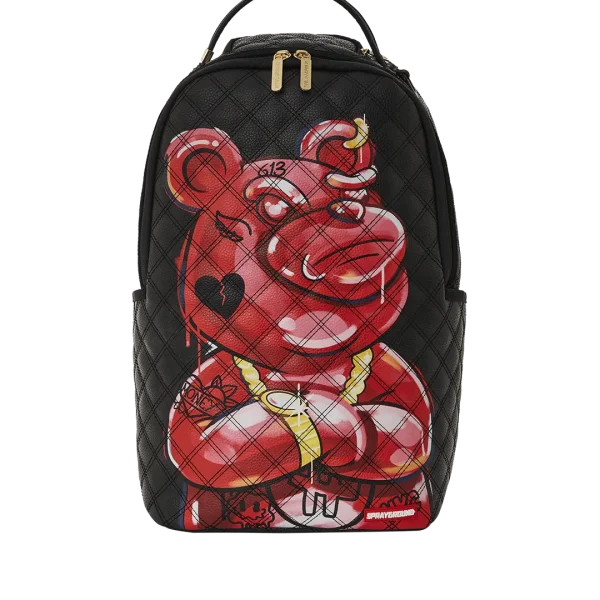 QUILT HAND PAINTED DIABLO BEAR BACKPACK (DLXV)