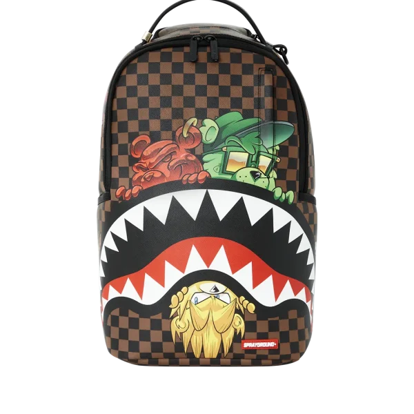SHARKS IN PARIS CHARACTERS SNEAKIN BACKPACK (DLXV)