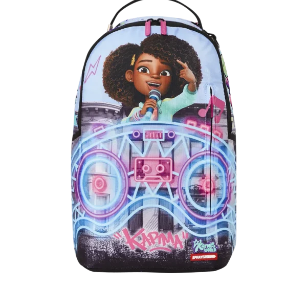 KARMA'S WORLD TURN UP THE VOLUME BACKPACK