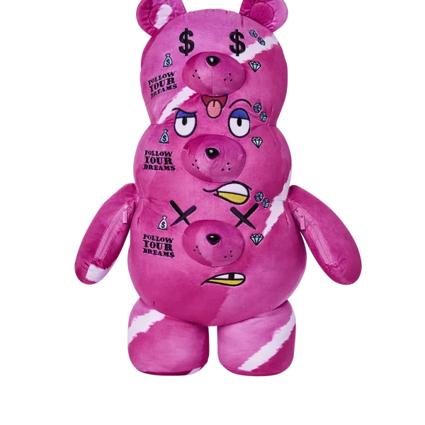 THE 3 HEADED BEAR PLUSH TEDDYBEAR BACKPACK