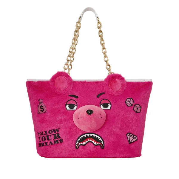 PLUSH MONEYBEAR TOTE (PINK)