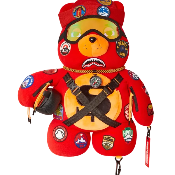 THE GLOBAL EXPEDITION MONEYBEAR TEDDYBEAR BACKPACK