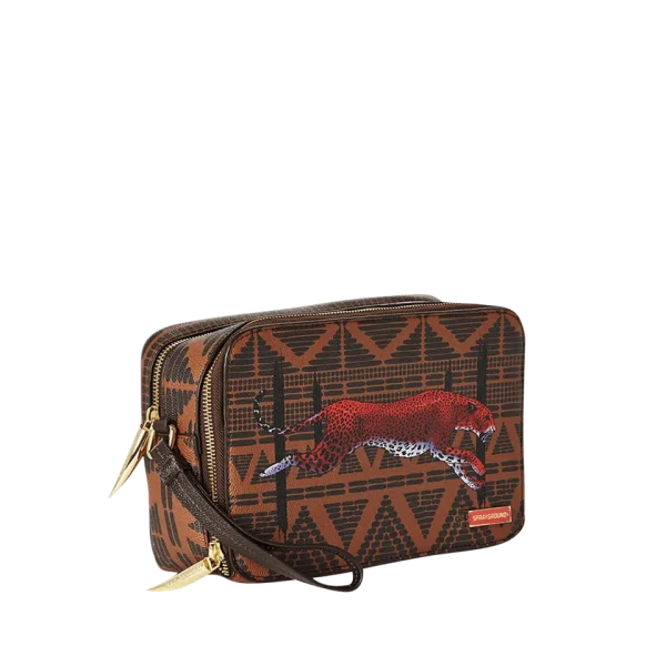 LEOPARDS IN PARIS TOILETRY AKA MONEY BAG