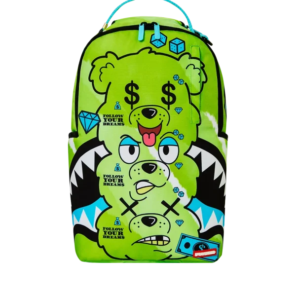 MONEY BEAR SEEING TRIPLE DLXSR BACKPACK
