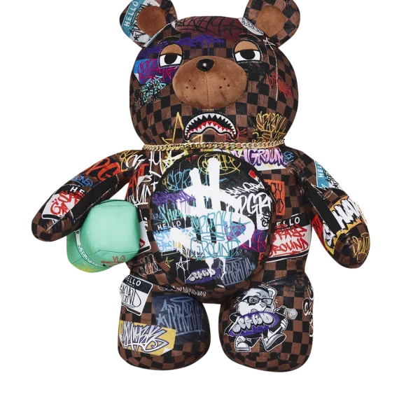 SHARKS IN PARIS THE RIZZ MONEYBEAR TEDDYBEAR BACKPACK