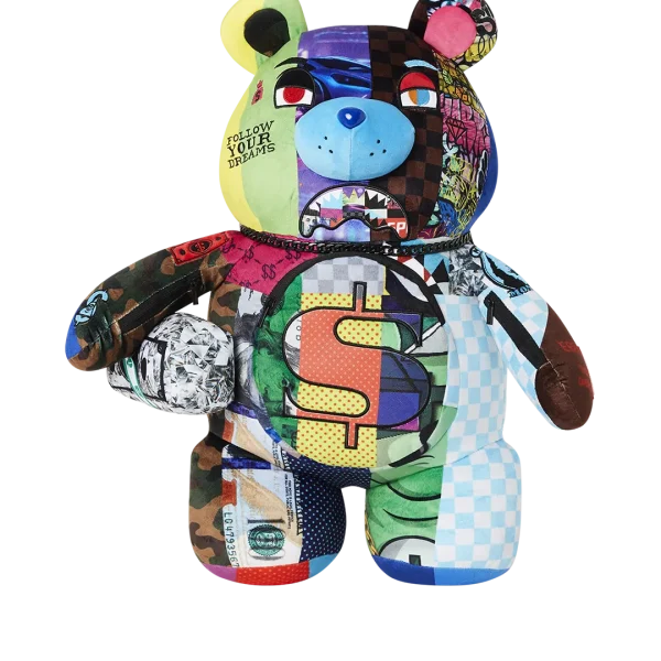SHARK MASTERPIECES MONEYBEAR TEDDYBEAR BACKPACK